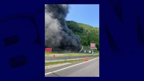 Haute-Savoie: un feu en cours dans le tunnel du Vuache, la circulation fermée sur l'A40