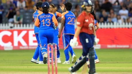 England slip two down to India in five-match women’s T20 series