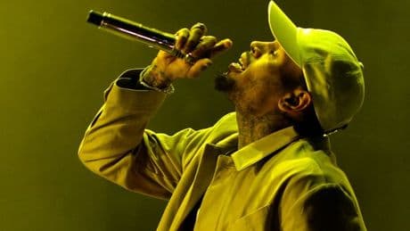 Chris Brown thanks Manchester 'for the jail' on stage during Breezy Bowl XX tour