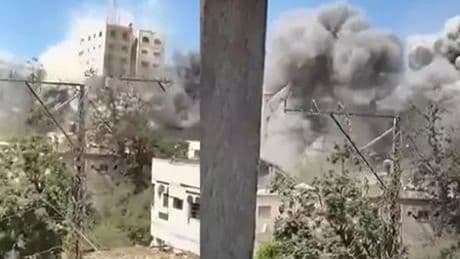 Son dakika haberler! İsrail, Gazze'yi bombalıyor: Yüksek binalar hedefte, havadan acil tahliye bildirileri atıldı