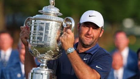 Scottie Scheffler hails mental strength after PGA Championship win over Jon Rahm
