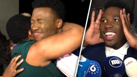 Emotionele Claude knuffelt met moeder na halve finale: ‘Kan het niet beseffen’