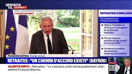 Conclave sur les retraites: François Bayrou détaille les demandes qui ont été prises en compte ou non "pour mieux prendre en compte la pénibilité"