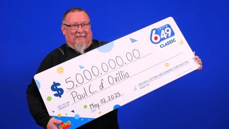 ‘I’m overjoyed’: 20 unchecked Lotto Max tickets leads to $5M win for Ontario man
