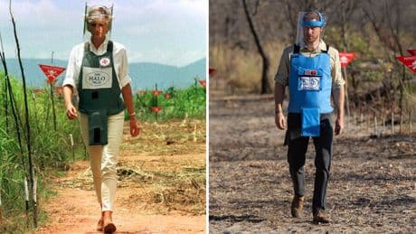 Harry follows in Diana's footsteps - and returns to Angola to back landmine clearing charity