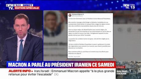 Conflit Israël-Iran: Emmanuel Macron a parlé avec le président iranien Massoud Pezeshkian