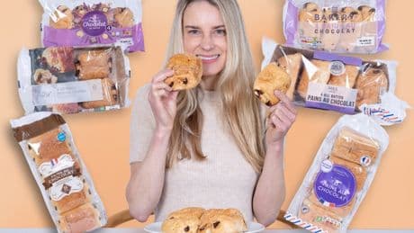 I tried all the supermarket pains au chocolat – winner cost just 45p each and was FULL of yummy choccie