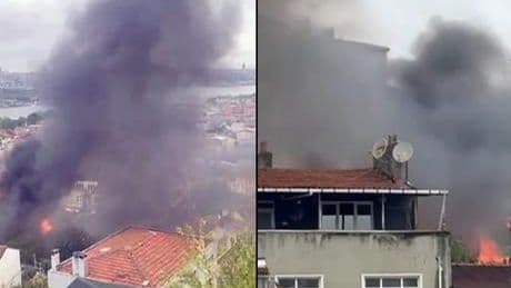 Fatih'te 3 gecekonduda yangın! Çok sayıda ekip sevk edildi
