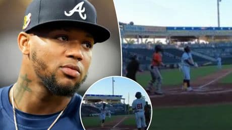 Braves’ Ronald Acuna Jr. crushes home run in first rehab game