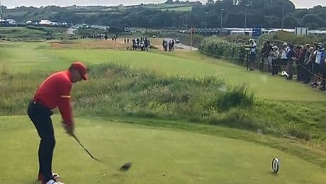 Furious Sergio Garcia snaps driver in half on second tee — and plays rest of British Open without one