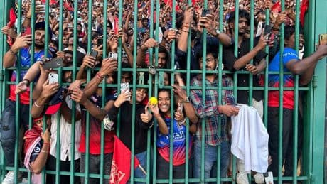 Several feared dead in a stampede outside a cricket stadium in India