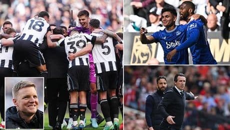 Newcastle 0-1 Everton: Magpies book Champions League spot despite defeat - thanks to Man United's win over Aston Villa