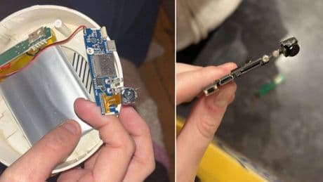 Woman finds ‘hidden camera’ inside rented home’s bathroom smoke alarm