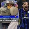 Desperate Inter Milan supporters beg stewards to let them back into San Siro after leaving Champions League classic against Barcelona at 3-2 down - as fans declare it 'serves them right'