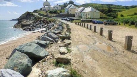Abandoned seaside village started crumbling into sea when they removed beach