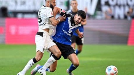 Fußball-Bundesliga: Hamburger SV punktet bei Borussia Mönchengladbach