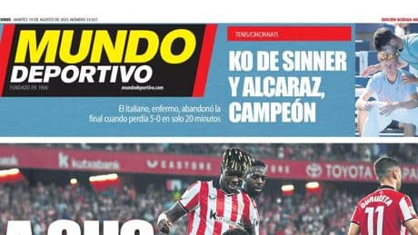 Portada de hoy de la Edición Bizkaia-Araba de Mundo Deportivo