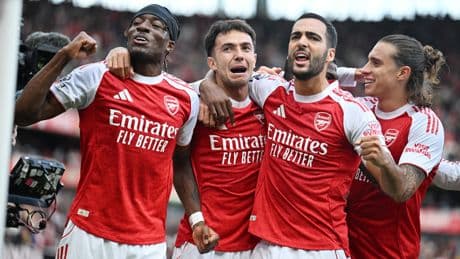 Arsenal 3-0 Nottingham Forest: Martin Zubimendi at the double as Ange Postecoglou endures unwelcome return