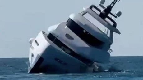 Million-pound yacht sinks off Turkey coast forcing all onboard to jump overboard