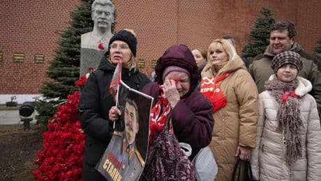 A statue of Stalin is unveiled in the Moscow subway as Russia tries to revive the dictator's legacy