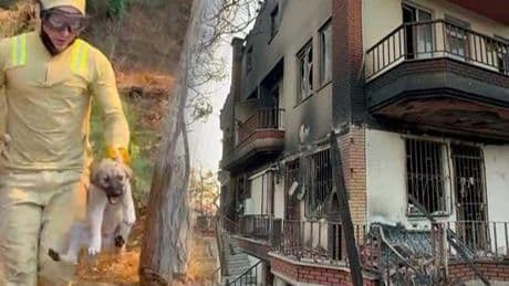Çanakkale'de orman yangını 2'nci gününde! 3 köy tahliye edildi, yanan villalar görüntülendi