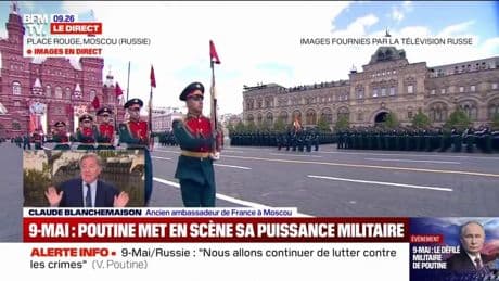 9-Mai: Vladimir Poutine "ne parle pas de ce qu'il s'est passé entre 1939 et 1941", détaille Claude Blanchemaison à propos du pacte germano-soviétique lors de la Seconde Guerre mondiale