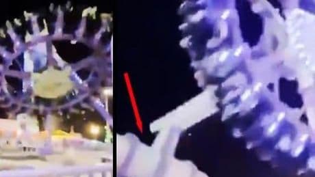 LUNAPARKTAKİ ROLLER COASTER İKİYE BÖLÜNÜP YERE ÇAKILDI! KORKUNÇ ANLAR GÖRÜNTÜLENDİ
