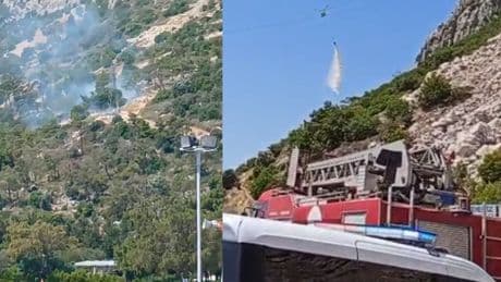 Antalya’da ormanlık alanda yangın
