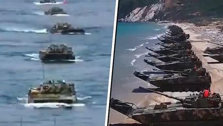 Enorme troepenmacht van China voor de kust van Taiwan