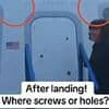 Now conspiracy theorists claim the door on the Blue Origin ship was FAKE - as they continue to insist Katy Perry's entire launch was staged