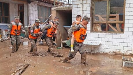 Schwere Unwetter in China: Mindestens zehn Tote