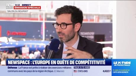Salon du Bourget: "On a un programme, IRIS², qui vise à protéger les citoyens européens", explique David Cavaillolès, président exécutif d'Arianespace
