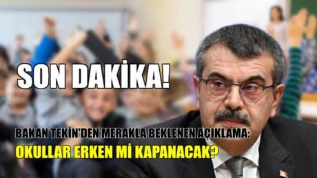 Son dakika! Okullar erken kapanacak mı? Bakan Tekin'den merakla beklenen açıklama: 180 gün tamamlanacak