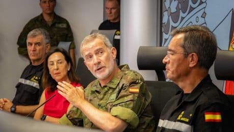 El Rey destaca el liderazgo de la UME y su trabajo contra los incendios