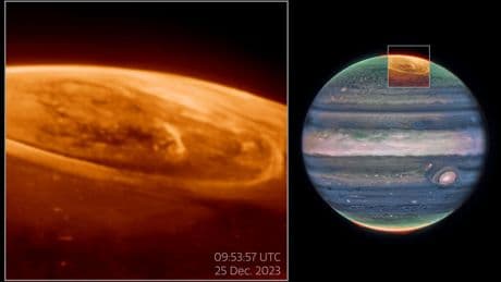 Los telescopios Webb y Hubble observaron a la vez las auroras de Júpiter. Por algún motivo, no vieron lo mismo
