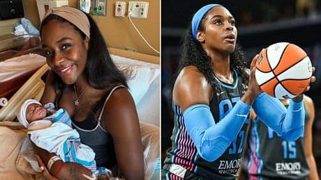 WNBA star Cheyenne Parker-Tyus makes shock return just two months after giving birth