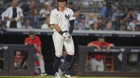 Yankees' Anthony Volpe misses second game this season after being hit in the left elbow