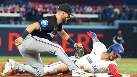 Jays call up outfielder Clase and reliever Fisher