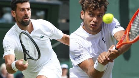 Djokovic - Cobolli: a qué hora es y dónde ver hoy en TV en directo el duelo de cuartos de Wimbledon