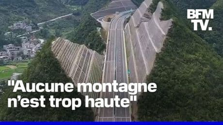 La Chine coupe une montagne en deux pour installer le plus haut pont du monde