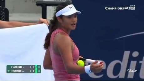 Emma Raducanu ‘asks for crying child to be EJECTED from stadium’ in tense exchange with umpire and crowd agree