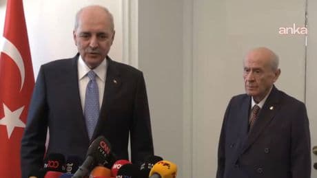 TBMM Başkanı Kurtulmuş'tan MHP lideri Bahçeli'ye ziyaret