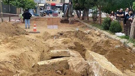 Yol çalışması sırasında bulundu! İnsan kemikleri Roma dönemine ait çıktı