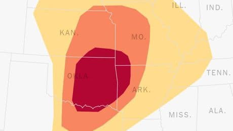 Severe Storms Bring Risk of Tornadoes and Hail to Oklahoma