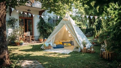 Zelt im Garten – erlaubt oder Ordnungswidrigkeit? Das entscheidet ein Detail