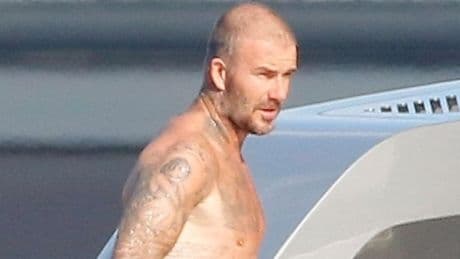 David Beckham ditches iconic tiny trunks on yacht trip with Gordon Ramsay's family