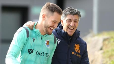 Remiro despide a Imanol: "Es un entrenador de muchísimo nivel, ha sido una suerte tenerlo aquí"