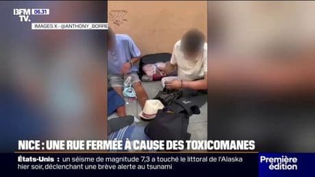 À Nice, la municipalité décide de fermer une rue du centre ville, pour lutter contre la présence de toxicomanes