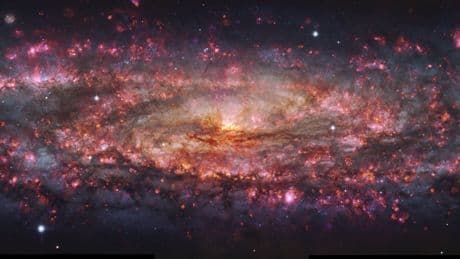 Astronomers create a dazzling, elaborate map of nearby galaxy in thousands of colors