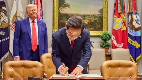 Donald Trump begeistert von südkoreanischem Stift – Aktienkurs von falscher Firma steigt